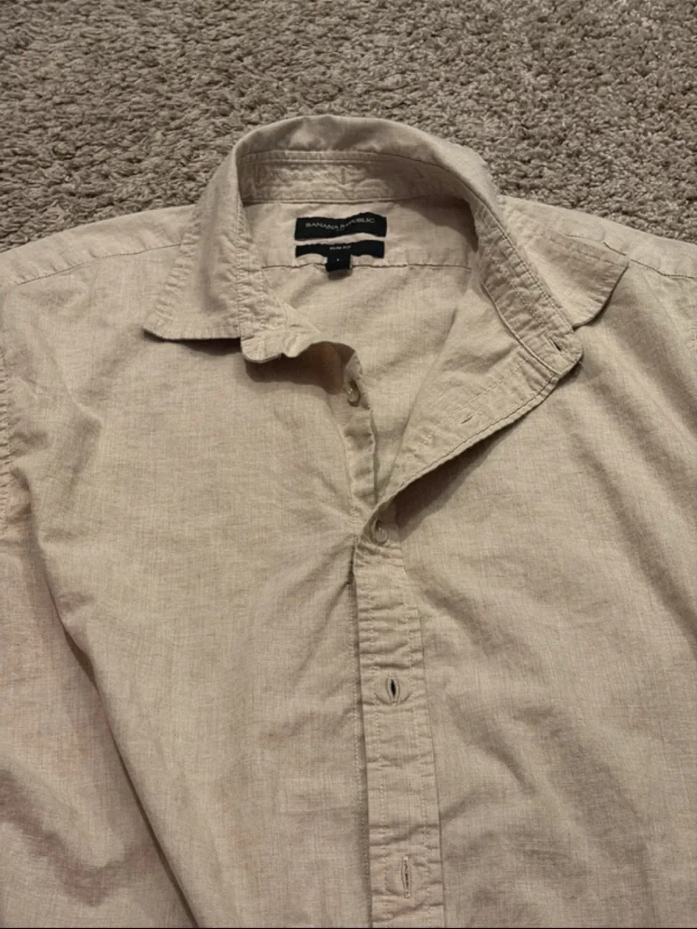 Men's Short Sleeve Casual Button-Up Shirt - Banana Republic